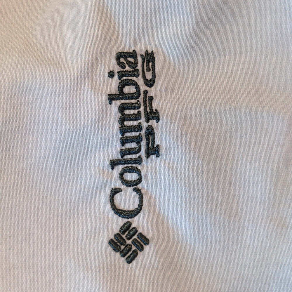 Columbia PFG Tamiami Hoodie large navy purple used like new sun protection UPF - Picture 7 of 7